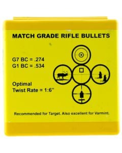 Berger Bullets Target  .22 Cal .224 90 gr Secant Very Low Drag 100 Per Box