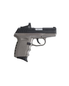 SCCY CPX-2 RD, 9mm, 3.10" Barrel, 10+1 Capacity, Crimson Trace Red Dot, Gray Frame, Black Slide, No Thumb Safety