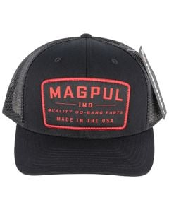 Magpul Go Bang Trucker Hat Black/Red Adjustable Snapback OSFA Structured