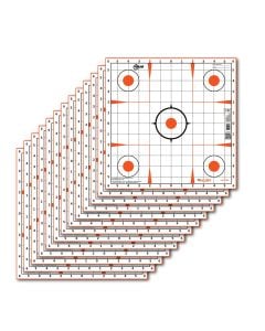 EZ-Aim Paper Targets  Sight-In Grid Paper Hanging 12" x 12" Orange/White 12 PK