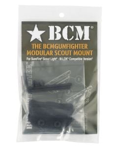 BCMGunfighter Modular Mount Fits Surefire Scout Lights M-LOK Black Aluminum