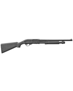 Akkar Churchill 612 Pump Action 12 Gauge with 18.50" Barrel, 3" Chamber, 5+1 Capacity, Blued Metal Finish & Black Synthetic Right Hand (Full Size)