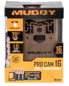 Muddy MUD-MTC200K Pro-Cam 16 Bundle Brown LCD Display 16MP Resolution Invisible Flash SD Card Slot Memory