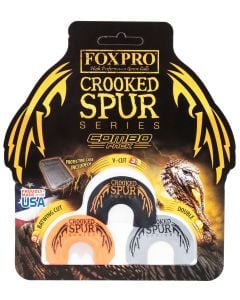 Foxpro Crooked Spur Combo Pack Diaphragm Call Double/3.5 Reed Turkey 