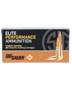 Sig Sauer Elite Copper Hunting  6mm Creedmoor 80 gr Copper Hollow Point 20 Bx/ 10 Cs