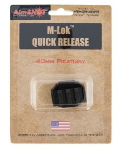 AimShot  M-LOK Adapter  Picatinny Rail 1.50" Black Hardcoat Anodized Aluminum Quick Release