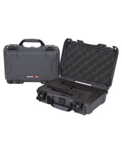 Nanuk 909 Glock Compatible Case Waterproof Graphite Resin with Closed-Cell Foam Padding 11.44" L x 7" W x 3.68" H Interior Dimensions