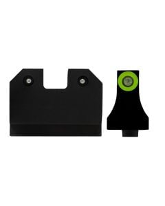 XS Sights R3D Night Sights 3-Dot Set Tritium Green with Green Outline Front, Green Rear Black Frame for Most Glock