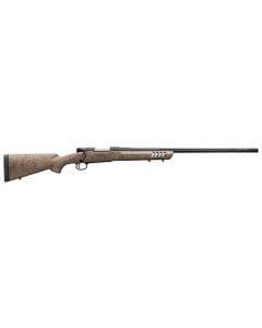 Winchester M70 Long Range 6.8 Western 24" 4+1 Tan Syn Stock Blk Rec Blued Fluted Barrel Muzzle Brake Drilled/Tapped 535243299