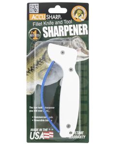AccuSharp Fillet Knife Sharpener Diamond Tungsten Carbide Sharpener Blue/White