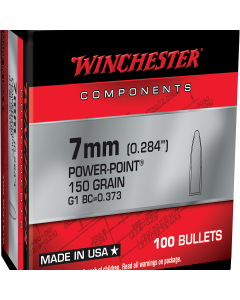 Winchester Ammo  Centerfire Rifle Reloading 7mm .284 150 gr Power-Point (PP) 100 Per Box
