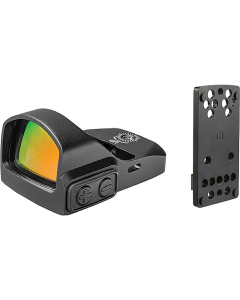 Tru-Tec Micro Black Anodized 23x17mm 3 MOA Illuminated Red Dot Reticle Fits Glock Features Glock Dovetail/Picatinny Mount
