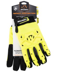 Walker's Impact Protection Gloves Yellow/Black Synthetic/Synthetic Leather Large