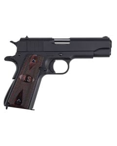 Auto-Ordnance 1911-A1 Commander 45 ACP 4.25" 7+1 Matte with Integrated US Logo Checkered Wood Grip