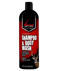 Lethal Shampoo/Body Wash  Odor Eliminator Odorless 16 oz