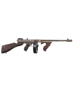 Thompson 1927A-1 Deluxe Bootlegger 45 ACP Rifle 16.50" Walnut Engraved T114C3