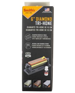 Smith's 6" Diamond Tri-Hone w/Micro-Tool Sharpening Pad, Honing