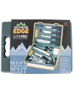 Outdoor Edge Game Pro Game Processor Kit 420J2 Stainless Steel Black Nonslip TPR
