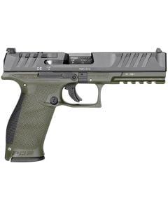Walther Arms PDP Optic Ready 9mm Luger 4.50" 18+1 Black & Green Pistol 