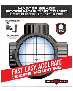 Real Avid Master Grade Scope Mounting Combo Includes Torque Driver and Reticle Leveling System