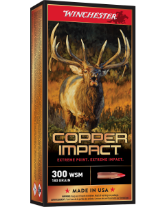 Winchester Ammo Copper Impact  300 WSM 180 gr Extreme Point Copper 20 Bx/ 10 Cs (Lead Free)