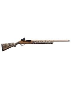 Akkar Churchill 220 Gobbler 20 Gauge with 24" Barrel, 3" Chamber, 3+1 Capacity, Tan Cerakote Metal Finish & Camo Synthetic Stock Right Hand (Youth) Includes Red Dot