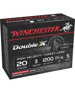 Winchester Double X High Velocity Turkey 20 GA 3" 15/16 oz. 5 Shot 10/Box