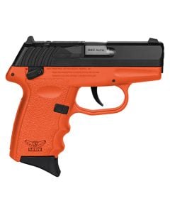 SCCY CPX-4 Pistol .380ACP 2.96" 10+1 Orange Zytel Frame Black Stainless Slide Optic Ready CPX4CBORRDRG3