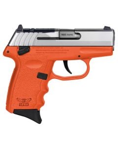 SCCY Industries CPX-4 RD 380 ACP 10+1 2.96" Orange Polymer/Serrated Stainless Steel Slide