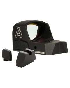 AmeriGlo Haven Carry Ready Combo Matte Black 1x 3.5 MOA Illuminated  Adjustable Red LED Dot Reticle Fits Glock MOS G1-5 Features Iron Sight Set