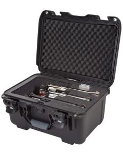 Nanuk 918 3 Up Revolver Case Black Polymer with Foam Padding & Latches 14.90" L x 9.80" W x 8.60" H Interior Dimensions