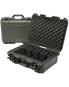 Nanuk 925 4 UP Pistol Case Waterproof Olive Resin with Closed-Cell Foam Padding 17" L x 11.80" W x 6.40" H Interior Dimensions