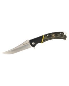 Remington Accessories Hunter D2 Trailing Point Folding Plain Stainless Steel Blade Multi-Color G10 Handle Includes Sheath