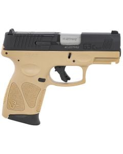 Taurus 9mm Luger Caliber with 3.26" Barrel, 12+1 Capacity, Brown Polymer with Picatinny Rail Frame