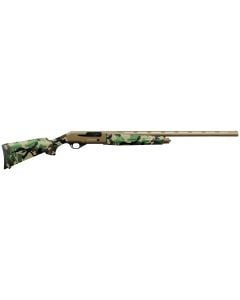 Charles Daly 12 Gauge with 28" Barrel, 3" Chamber, 4+1 Capacity, Flat Dark Earth Metal Finish & Woodland Camo Synthetic Stock Right Hand (Full Size)