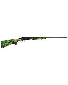 Charles Daly 20 Gauge with 26" Barrel, 3" Chamber, 1rd Capacity, Blued Metal Finish & Woodland Camo Synthetic Stock Right Hand (Full Size)