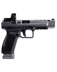 Canik TP9SFx w/MeCanik MO2 Red Dot 9mm Luger Pistol 5.20" Tungsten Gray/Black HG7166GN