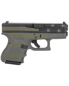 Glock G27 Gen3 Subcompact 40S&W 3.43" 9+1 Polymer Frame Steel Slide/Barrel Operator Flag Motif PI2750204OP
