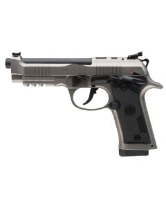 Beretta USA 92X PCO 9mm Luger 10+1 4.90" Black Barrel, Gray Nistan Steel Frame/Optic Cut Slide, Black Polymer Grip, Fiber Optic Sight