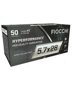 Fiocchi Hyperformance 5.7x28mm 40 Gr. Tipped Hollow Point 50/Box