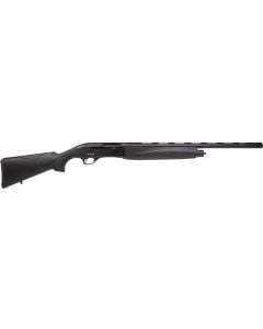 Rock Island 12 Gauge 3" 5+1 24", Black, Fixed Synthetic Furniture with Rubber Cheek Piece, Front Bead Sight, 3 Chokes Included (Youth)