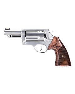 Taurus Judge Executive Grade .45LC/.410 Revolver 5Rd 3" Satin Stainless Steel Transfer Bar Safety Wood Grip DA/SA 2441EX039