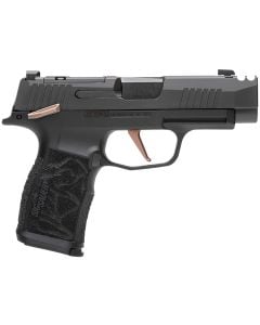 SIG P365-XL Comp Rose 9mm 3.1" 12+1 Black Nitron Rose Gold Controls NS OR Compensated 365XL9ROSEMS