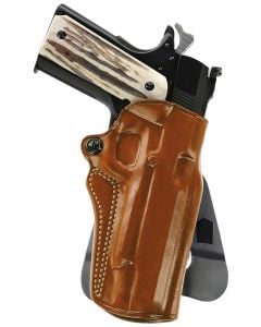 Galco Speed Master 2.0 OWB Tan Leather Paddle Fits Mossberg MC1sc/Ruger Max-9/S&W M&P Shield Plus/Shield 3"9/40 & 2.0 9/40 RH