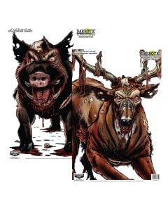 Birchwood Casey Smokehouse Zombie Deer/Hog Hanging Smokehouse Blood Trail 12" x 18" Impact Enhancement Splatter 