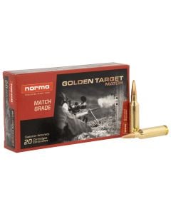 Norma Dedicated Precision Golden Target Match 6mm Creedmoor 107 Gr. HPBT 20/Box