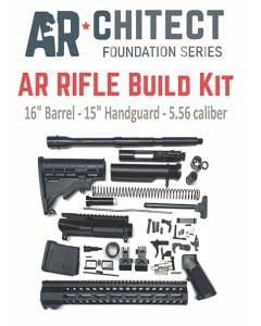 Bowden Tactical AR Rifle Build Kit Complete 15" M-Lok Handguard Mil-Spec Parts Flip Up Sights