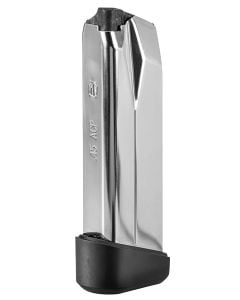 FN 545 Replacement Magazine 10rd 45 ACP Stainless Steel with Black Polymer Flush Floorplate