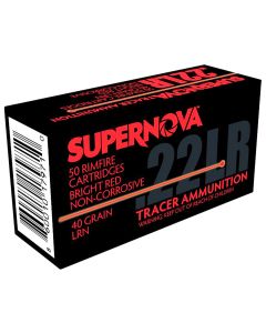Supernova Red Tracer Non Corrosive 22 LR 40 Gr. Lead Round Nose 50/Box