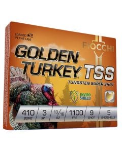 Fiocchi  Golden Turkey TSS 410 Gauge 3" 13/16 oz 9 Shot 5 Per Box